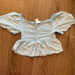 Urban Romantics Small Off-Shoulder Smocked Top